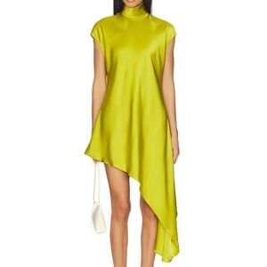 Lovers + Friends Vibrant Reina Mini Dress in Chartreuse